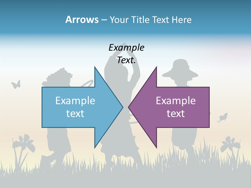 Girls Playing Hula Hoops PowerPoint Template