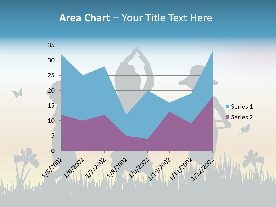 Girls Playing Hula Hoops PowerPoint Template