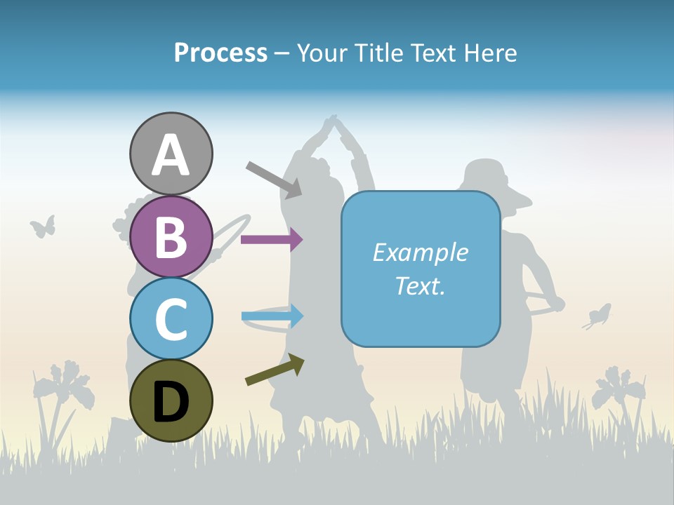 Girls Playing Hula Hoops PowerPoint Template