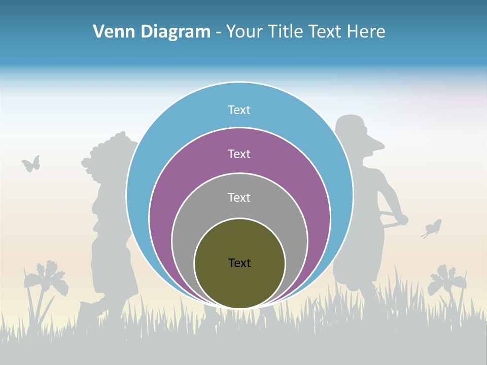 Girls Playing Hula Hoops PowerPoint Template