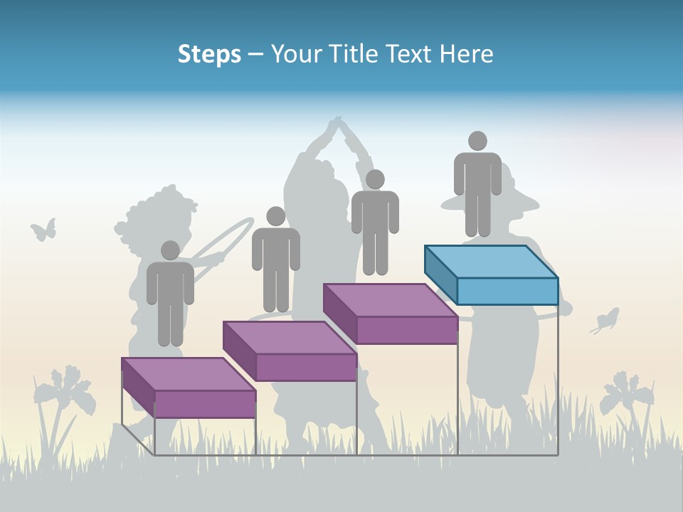 Girls Playing Hula Hoops PowerPoint Template