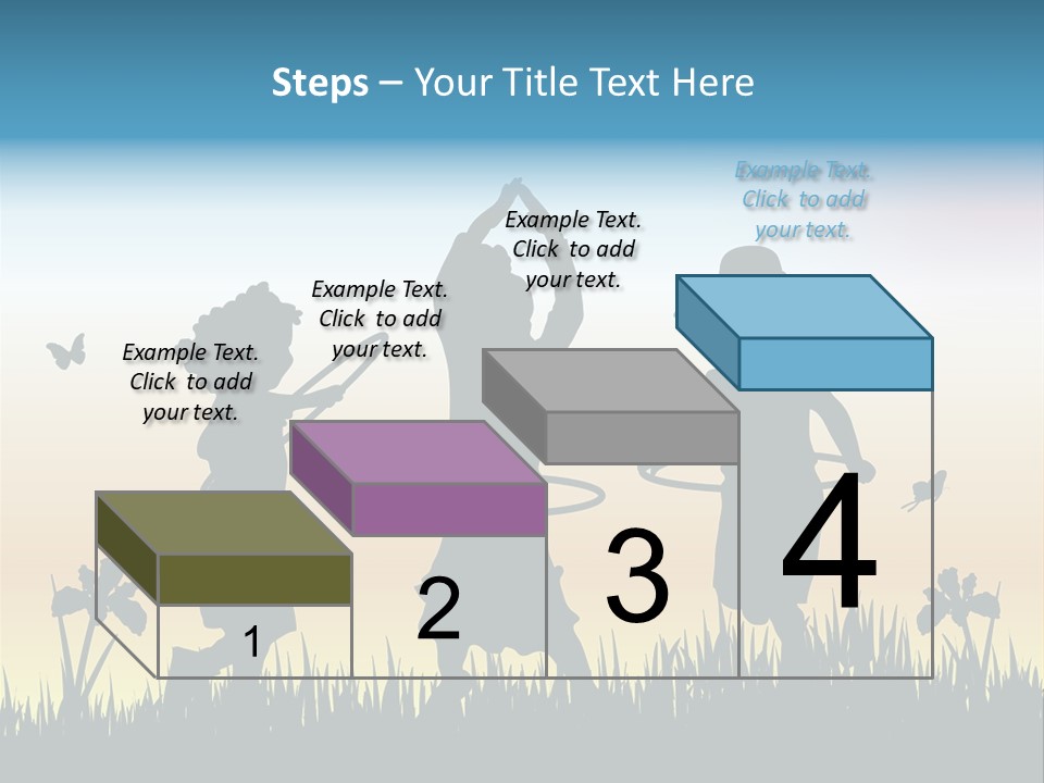 Girls Playing Hula Hoops PowerPoint Template