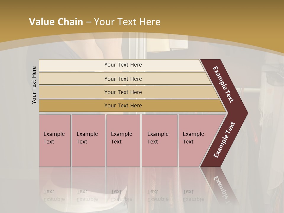 Young Woman Standing At Wardrobe. She Thinking What Get Dressed. PowerPoint Template