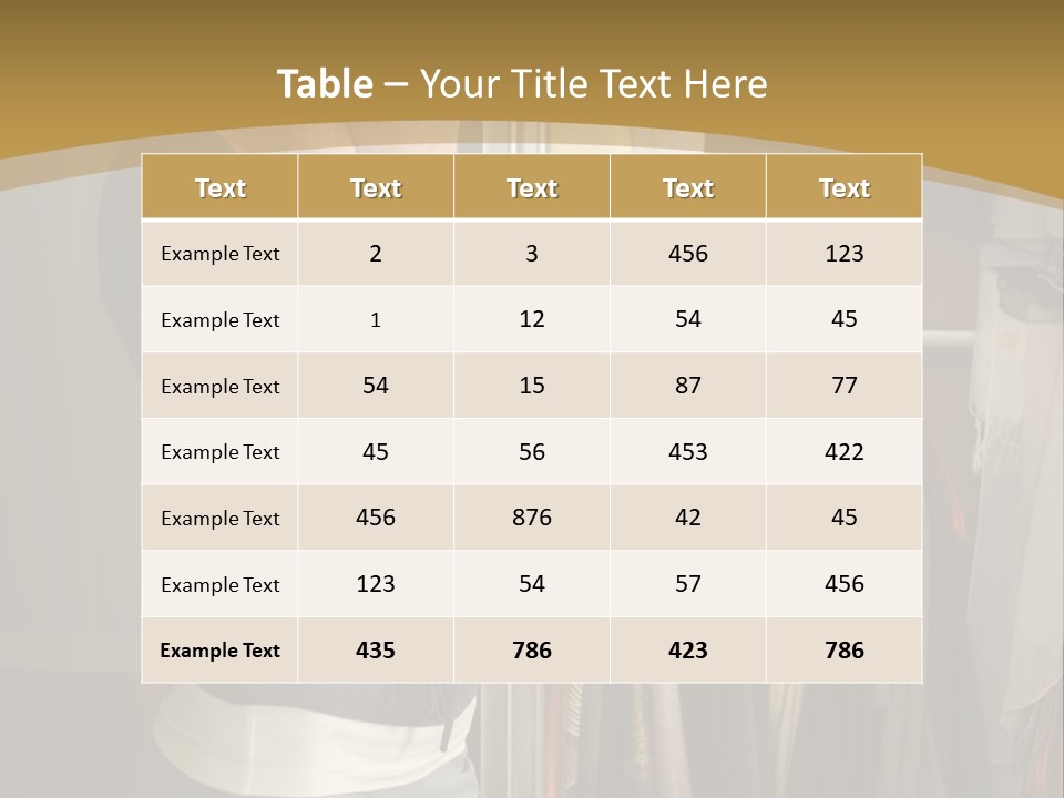 Young Woman Standing At Wardrobe. She Thinking What Get Dressed. PowerPoint Template