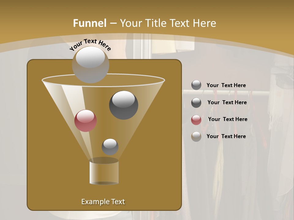 Young Woman Standing At Wardrobe. She Thinking What Get Dressed. PowerPoint Template