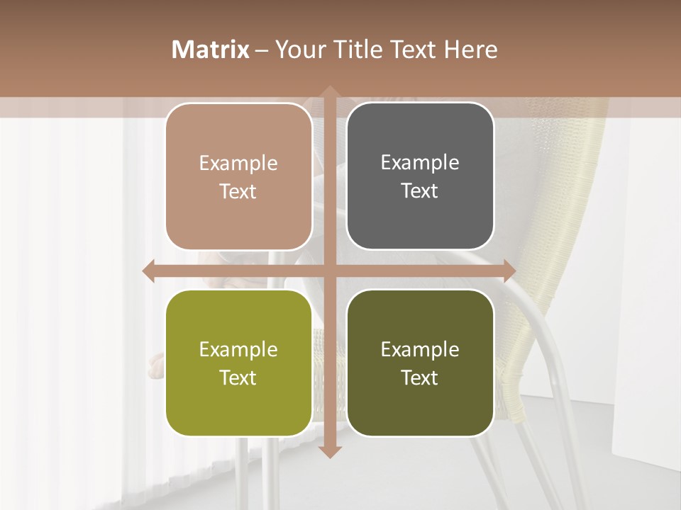 A Woman Sitting In A Chair With Her Legs Crossed PowerPoint Template
