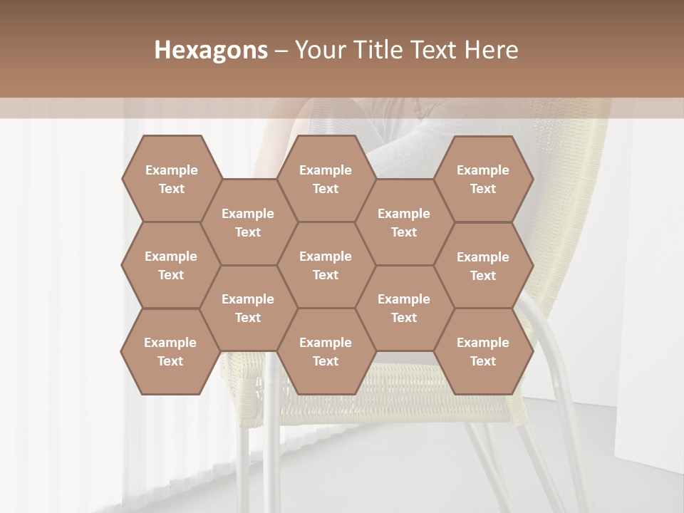 A Woman Sitting In A Chair With Her Legs Crossed PowerPoint Template