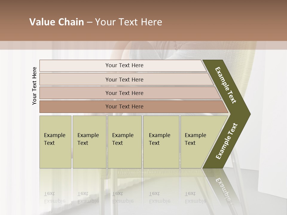 A Woman Sitting In A Chair With Her Legs Crossed PowerPoint Template