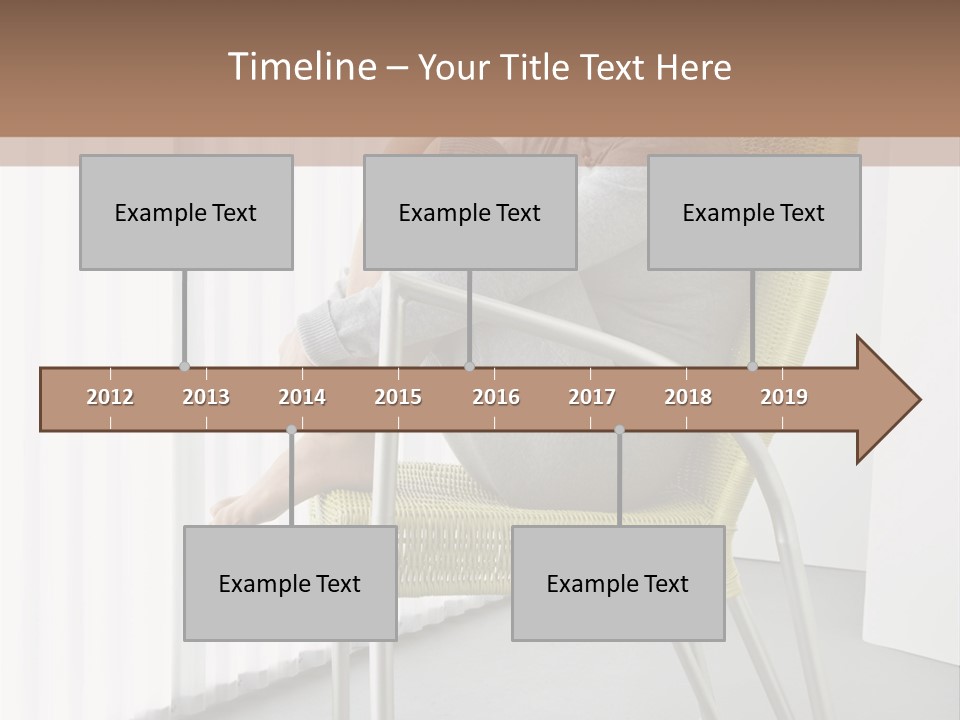 A Woman Sitting In A Chair With Her Legs Crossed PowerPoint Template