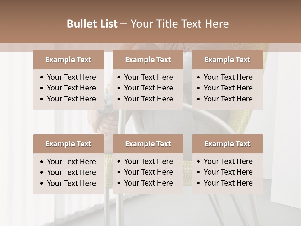 A Woman Sitting In A Chair With Her Legs Crossed PowerPoint Template