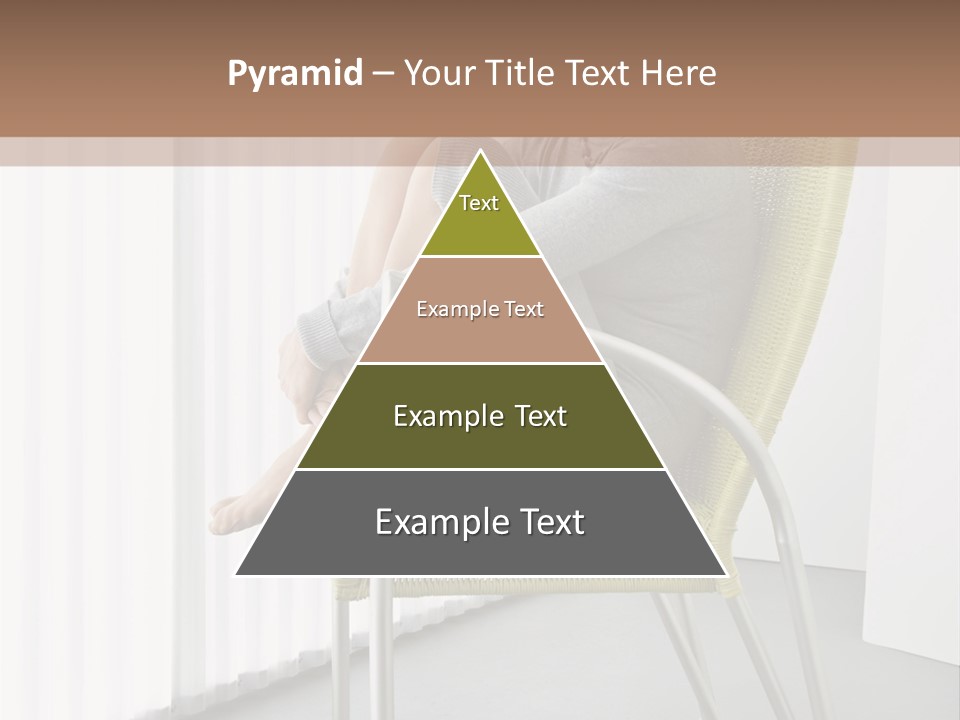 A Woman Sitting In A Chair With Her Legs Crossed PowerPoint Template