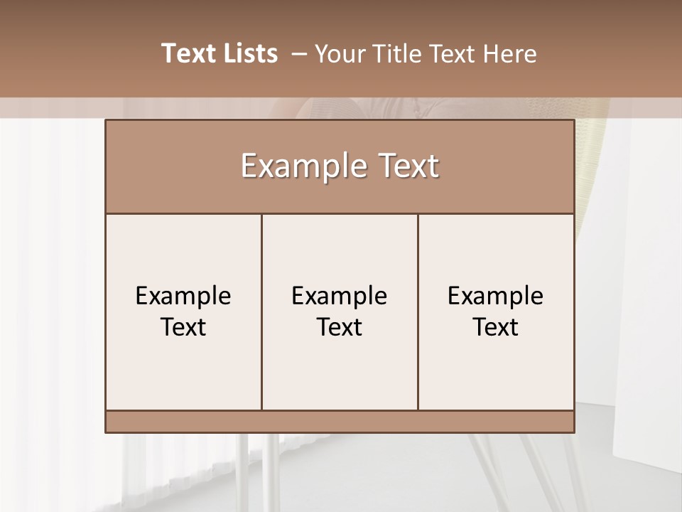 A Woman Sitting In A Chair With Her Legs Crossed PowerPoint Template
