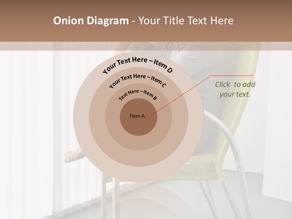 A Woman Sitting In A Chair With Her Legs Crossed PowerPoint Template