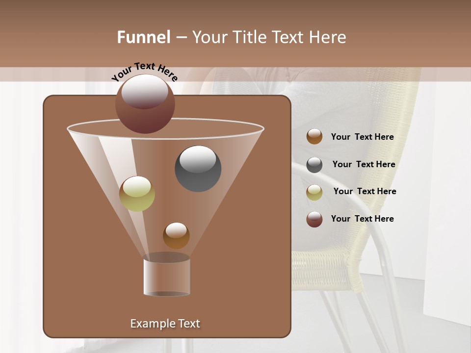 A Woman Sitting In A Chair With Her Legs Crossed PowerPoint Template
