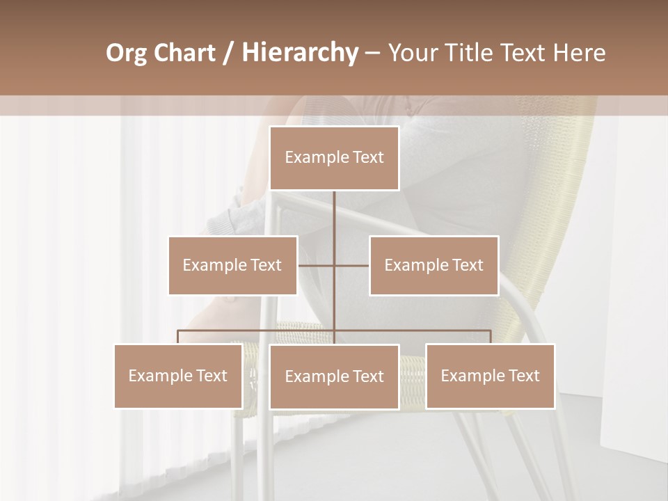 A Woman Sitting In A Chair With Her Legs Crossed PowerPoint Template