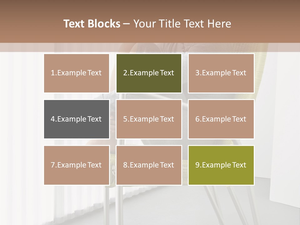 A Woman Sitting In A Chair With Her Legs Crossed PowerPoint Template