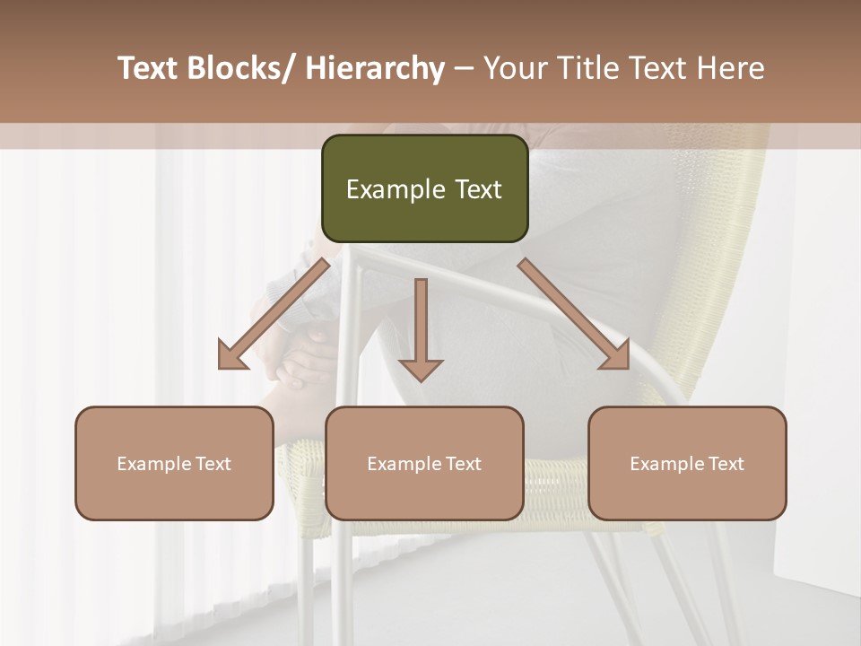 A Woman Sitting In A Chair With Her Legs Crossed PowerPoint Template