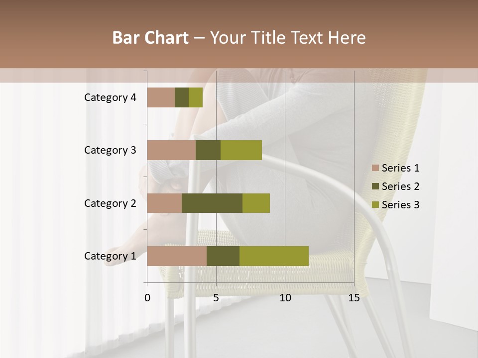A Woman Sitting In A Chair With Her Legs Crossed PowerPoint Template