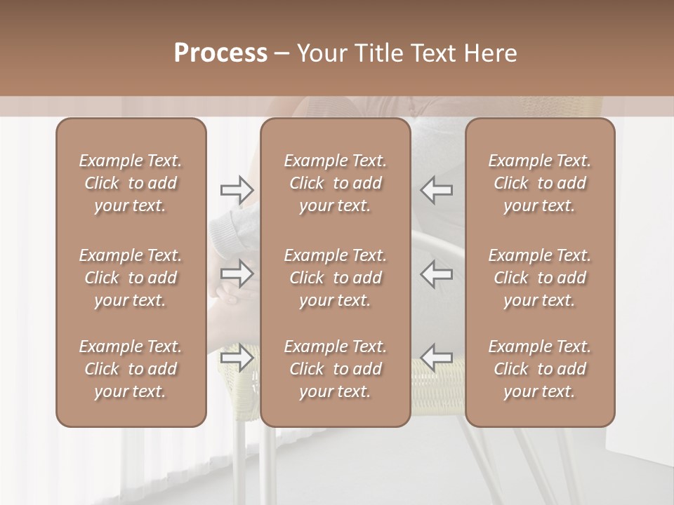 A Woman Sitting In A Chair With Her Legs Crossed PowerPoint Template