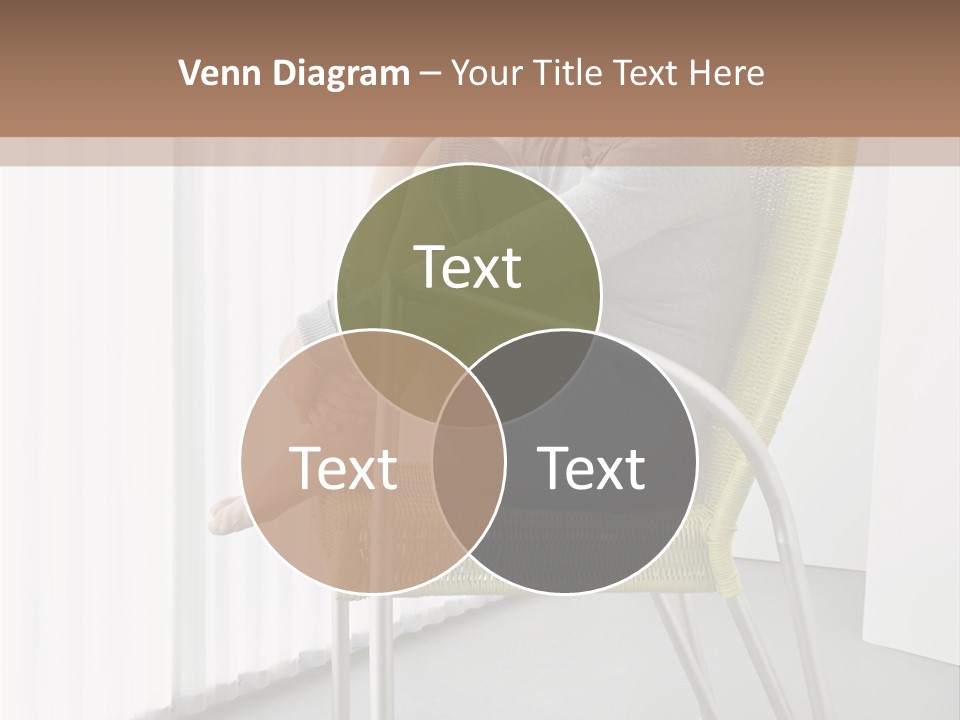 A Woman Sitting In A Chair With Her Legs Crossed PowerPoint Template
