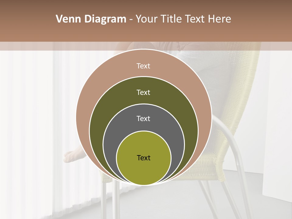 A Woman Sitting In A Chair With Her Legs Crossed PowerPoint Template