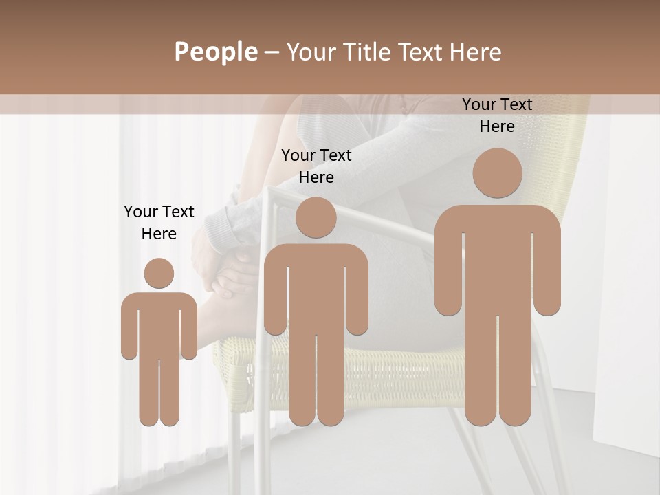 A Woman Sitting In A Chair With Her Legs Crossed PowerPoint Template