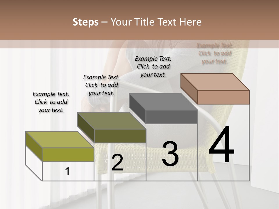 A Woman Sitting In A Chair With Her Legs Crossed PowerPoint Template