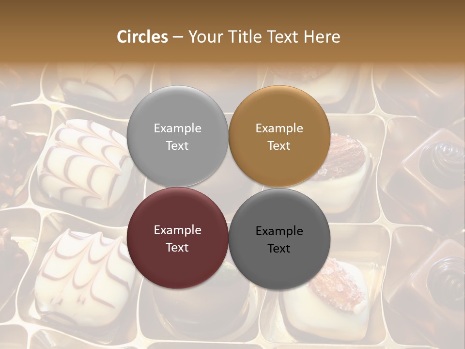 An Array Of Chocolates. PowerPoint Template