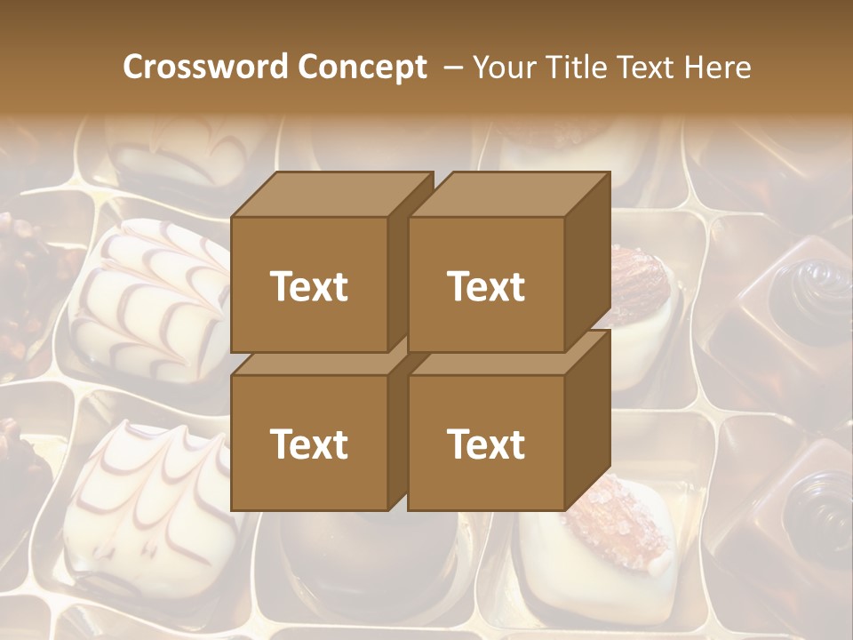 An Array Of Chocolates. PowerPoint Template