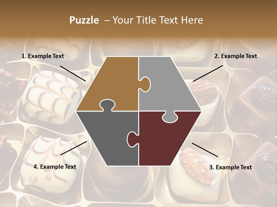 An Array Of Chocolates. PowerPoint Template