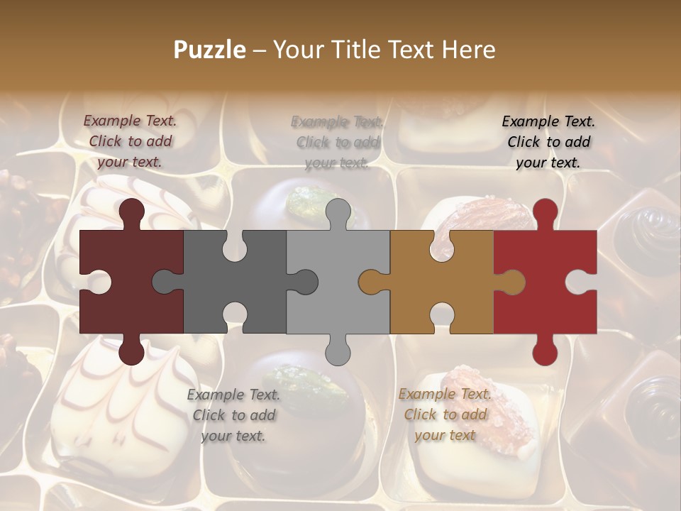 An Array Of Chocolates. PowerPoint Template