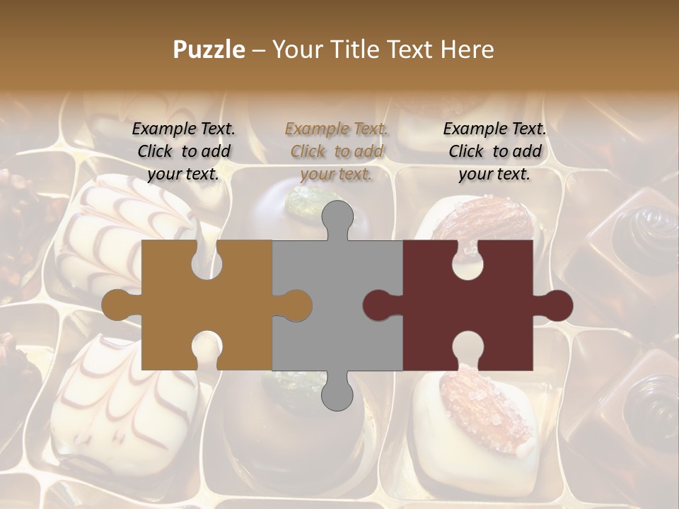 An Array Of Chocolates. PowerPoint Template