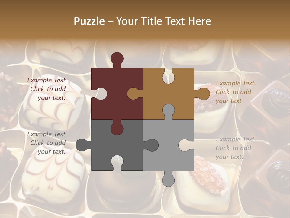 An Array Of Chocolates. PowerPoint Template