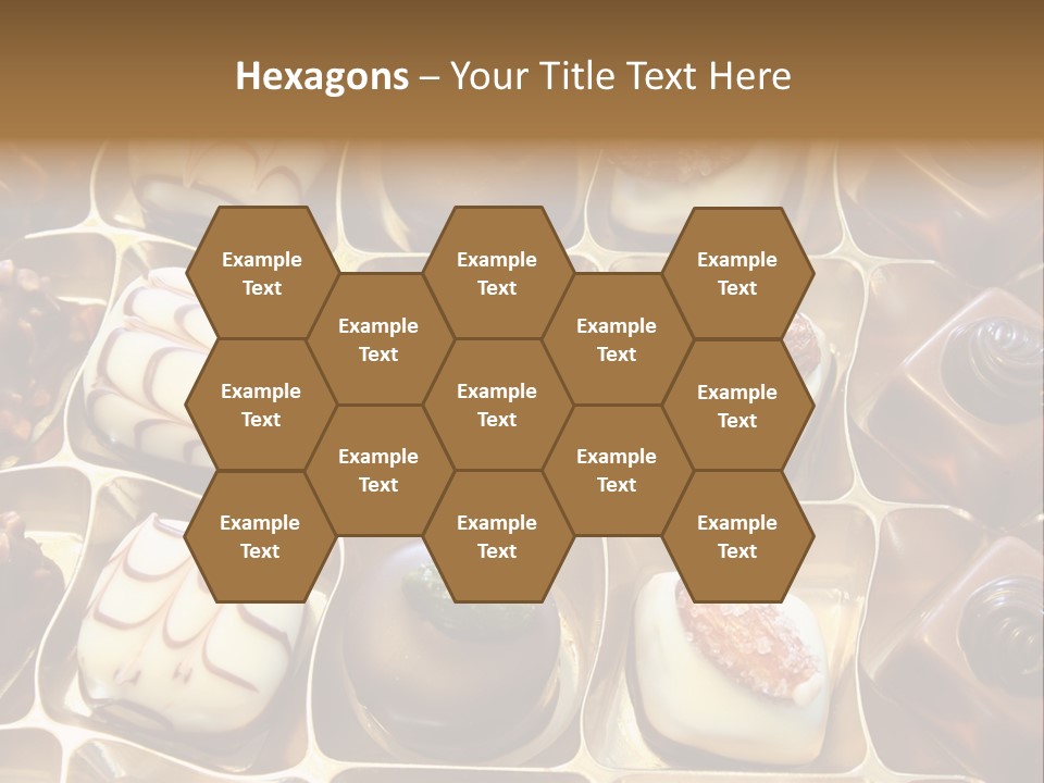 An Array Of Chocolates. PowerPoint Template