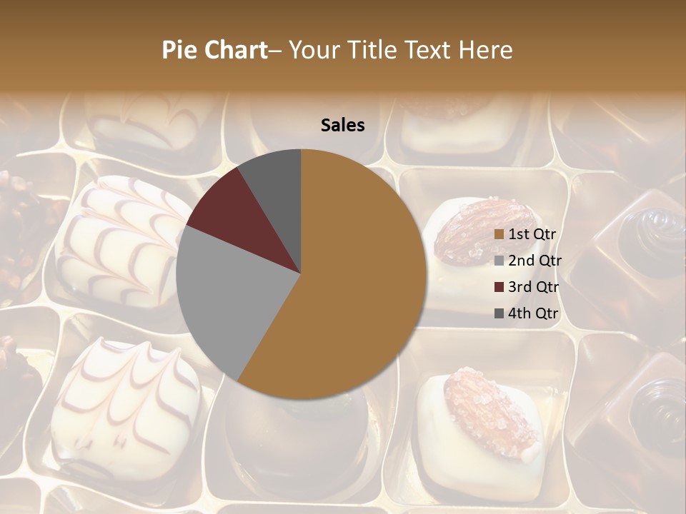 An Array Of Chocolates. PowerPoint Template