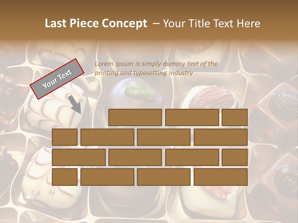 An Array Of Chocolates. PowerPoint Template