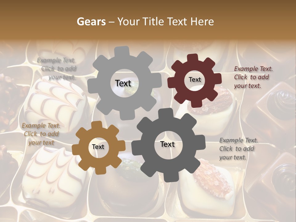 An Array Of Chocolates. PowerPoint Template