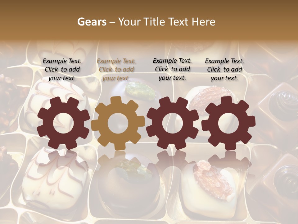 An Array Of Chocolates. PowerPoint Template