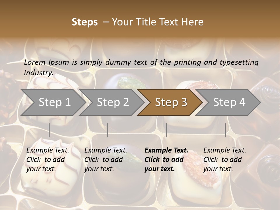 An Array Of Chocolates. PowerPoint Template