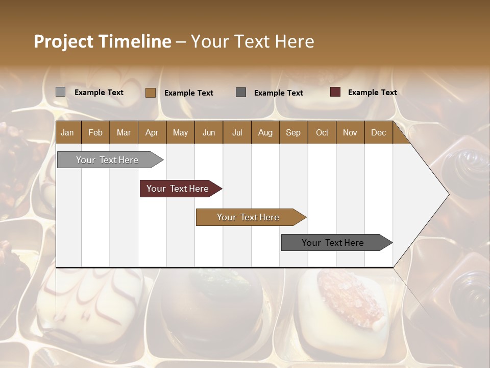 An Array Of Chocolates. PowerPoint Template