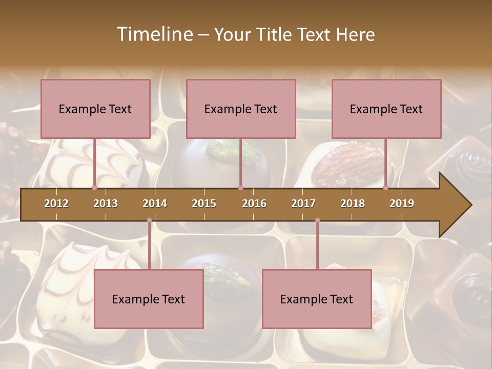 An Array Of Chocolates. PowerPoint Template