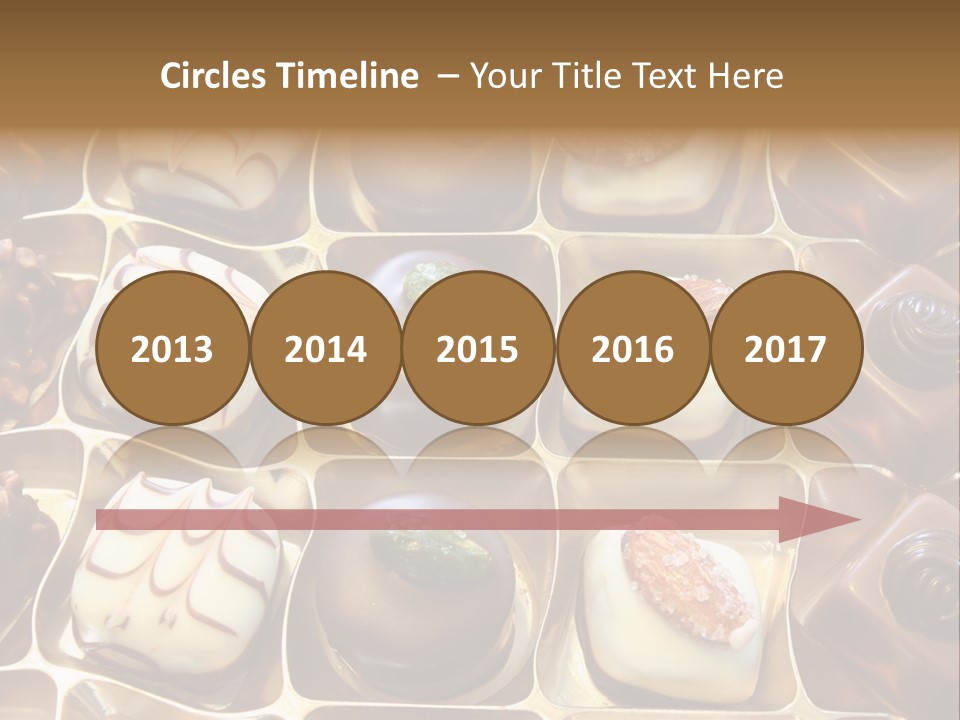 An Array Of Chocolates. PowerPoint Template