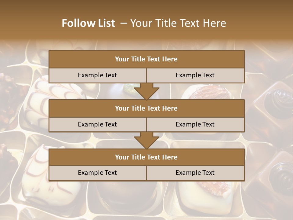 An Array Of Chocolates. PowerPoint Template