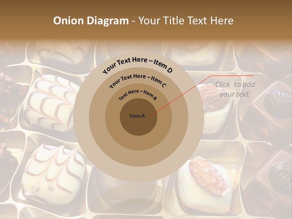 An Array Of Chocolates. PowerPoint Template
