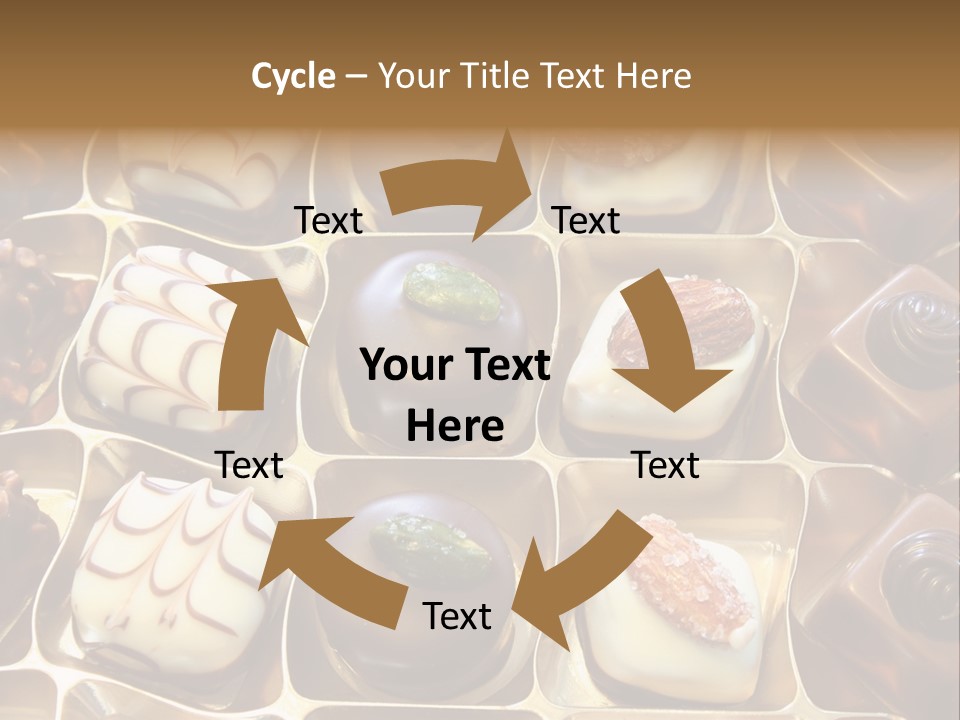 An Array Of Chocolates. PowerPoint Template