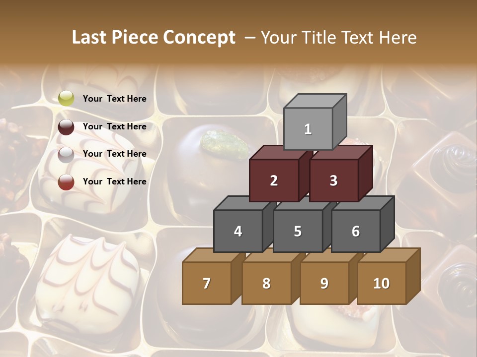 An Array Of Chocolates. PowerPoint Template