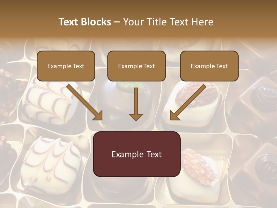 An Array Of Chocolates. PowerPoint Template