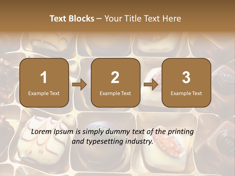 An Array Of Chocolates. PowerPoint Template