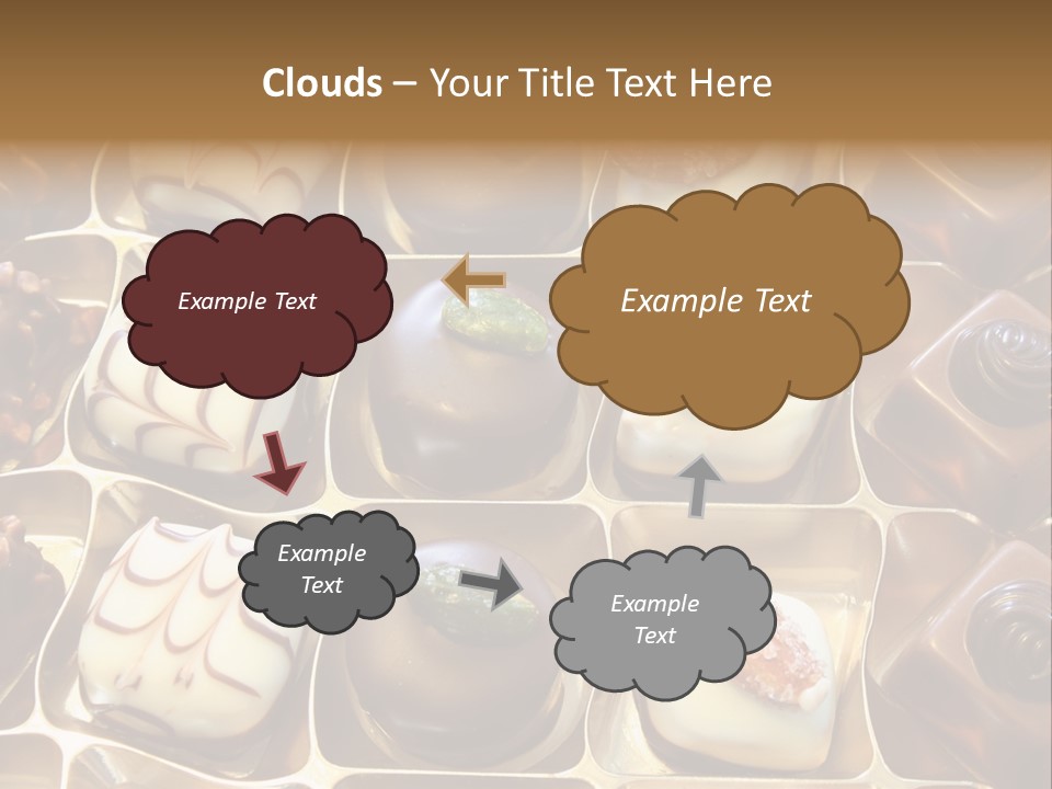 An Array Of Chocolates. PowerPoint Template