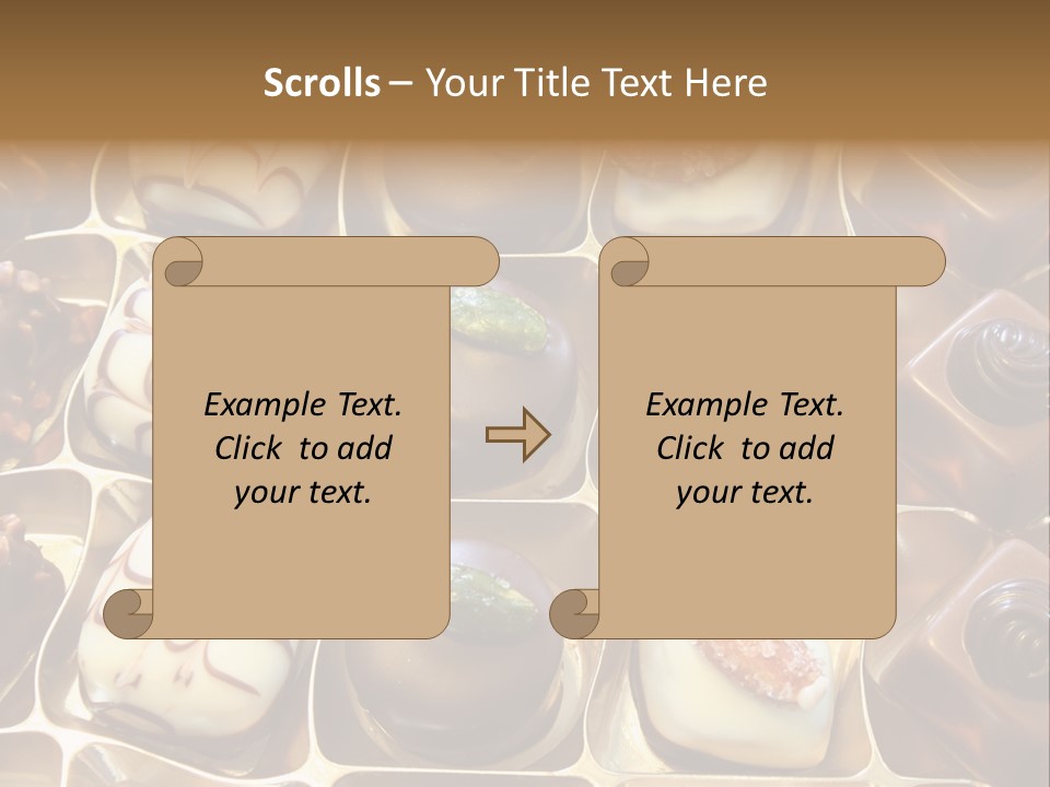 An Array Of Chocolates. PowerPoint Template